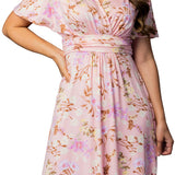 Vienna Maxi Dress - Lively Peach Floral
