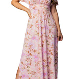 Vienna Maxi Dress - Lively Peach Floral