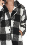 Women's Buffalo Plaid Plush Coat