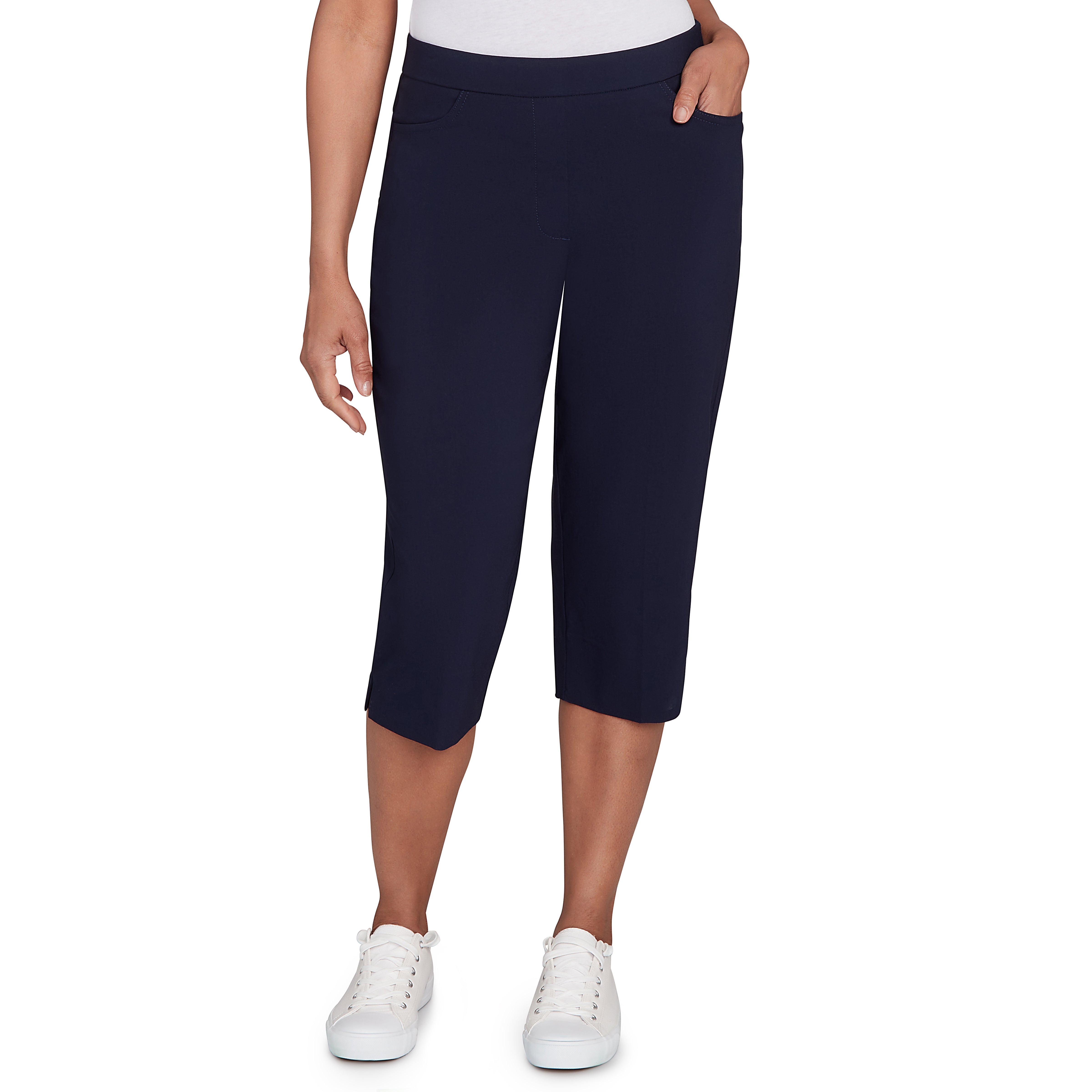 Alfred Dunner Women's Allure Stretch Clamdigger Pant