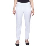 Alfred Dunner Classic Allure Fit Proportioned Pant with Elastic Comfort Waistband Average Length
