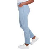 Alfred Dunner Women's Super Stretch Mid- Rise Short Length Pant