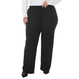 Plus Size Rhinestone Embellished Straight-Leg Pants