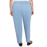 Alfred Dunner Women's Super Stretch Mid- Rise Average Length Pant - Plus