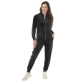 Women's Velour Zip-Front Jacket & Jogger Pants Set