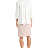 Drape Front Jersey Shrug - Ivory