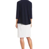 Drape Front Jersey Shrug - Black