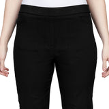 Alfred Dunner Classic Allure Fit Proportioned Pant with Elastic Comfort Waistband Short Length