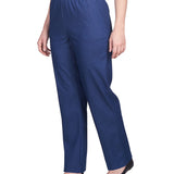 Alfred Dunner Classic All-Around Elastic Waistband Denim Pant Average Length