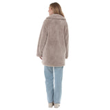Women's Plush Button-Front Coat
