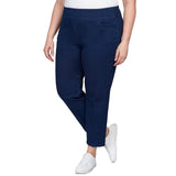 Alfred Dunner Women's Super Stretch Mid- Rise Average Length Pant - Plus