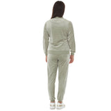 Women's Velour Zip-Front Jacket & Jogger Pants Set