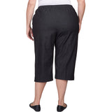 Alfred Dunner Women's Relaxed Fit Denim Capri - Plus