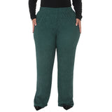 Plus Size Rhinestone Embellished Straight-Leg Pants