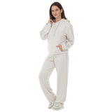 Women's Hooded Pullover and Straight-Leg Pants Set