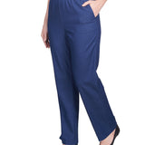 Alfred Dunner Petite Classic All-Around Elastic Waistband Denim Pant Average Length