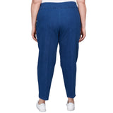 Alfred Dunner Women's Super Stretch Mid- Rise Average Length Pant - Plus