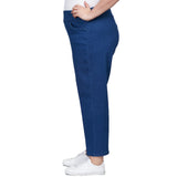 Alfred Dunner Women's Super Stretch Mid- Rise Average Length Pant - Plus