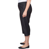 Alfred Dunner Women's Relaxed Fit Denim Capri - Plus