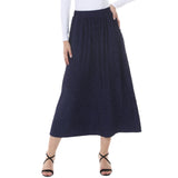 Women's Rhinestone Embellished A-Line Maxi Skirt