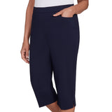 Alfred Dunner Women's Allure Stretch Clamdigger Pant