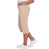 Alfred Dunner Women's Allure Stretch Clamdigger Pant