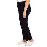 Alfred Dunner Plus Classic Allure Fit Proportioned Pant with Elastic Comfort Waistband Average Length