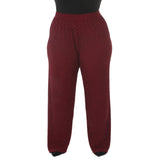 Plus Size Rhinestone Embellished Straight-Leg Pants