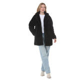 Women's Plush Button-Front Coat