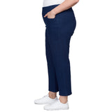 Alfred Dunner Women's Super Stretch Mid- Rise Average Length Pant - Plus