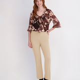 Roz & Ali™ Secret Agent Slight Bootcut Pants - Camel