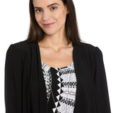 R & M Richards 2 Piece Jacket Dress in Black/White