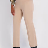 Roz & Ali™ Secret Agent Pants Pull On Tummy Control Pants Classic Straight Leg - Camel - Plus