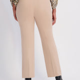 Roz & Ali™ Secret Agent Pants Pull On Tummy Control Pants Classic Straight Leg - Camel - Plus