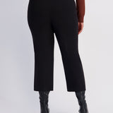 Roz & Ali™ Pull On Tummy Control Pants Ankle Kick Flare - Black - Plus
