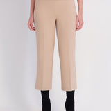 Roz & Ali™ Secret Agent Pants Pull On Tummy Control Pants Ankle Kick Flare - Camel