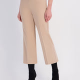 Roz & Ali™ Secret Agent Pants Pull On Tummy Control Pants Ankle Kick Flare - Camel