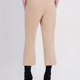 Roz & Ali™ Secret Agent Pants Pull On Tummy Control Pants Ankle Kick Flare - Camel