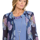 R & M Richards 2 Piece Jacket Dress in Cadet/Periwinkle
