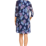R & M Richards 2 Piece Jacket Dress in Cadet/Periwinkle