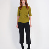 Side Tie Tee - Fir Green