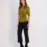Side Tie Tee - Fir Green