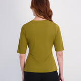 Side Tie Tee - Fir Green