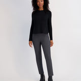 Seamed Tee - Jet Black