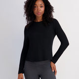 Seamed Tee - Jet Black