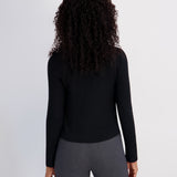 Seamed Tee - Jet Black