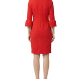 NY Collection 3/4 Sleeve Pearl Detail Dress