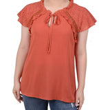 Eyelet Sleeve Blouse