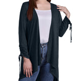 Hunter Green Long Sleeve Hi Lo Hem Cardigan