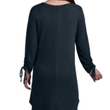 Hunter Green Long Sleeve Hi Lo Hem Cardigan